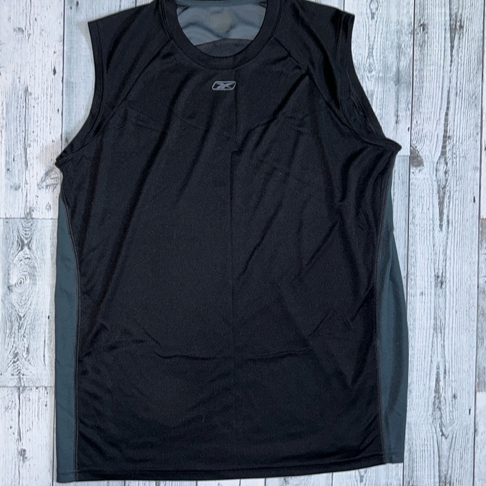 Reebok black and grey sleeveless athletic shirt- Men’s XL